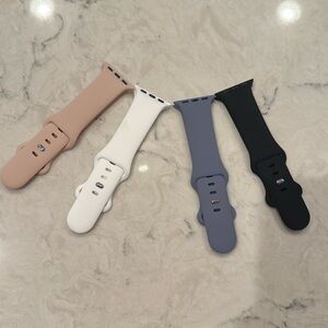Set of Four Silicone Watch Bands
